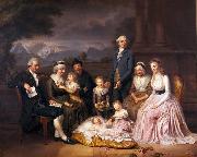 Pierre-Nicolas Legrand Die Familie des Tuchherrn Samuel Brunner oil painting